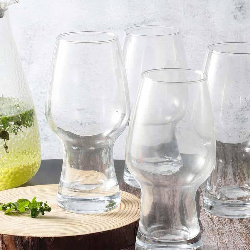 Buy Big Belly Beer Glass (400 ml ) - Set Of Four Beer Glasses from Vaaree