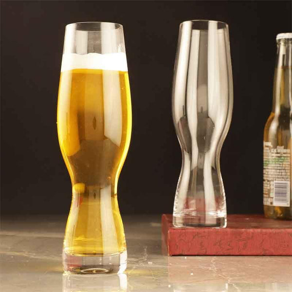 Beer Mug & Glass - Curves Beer Glass (600 ml ) - Set Of Two