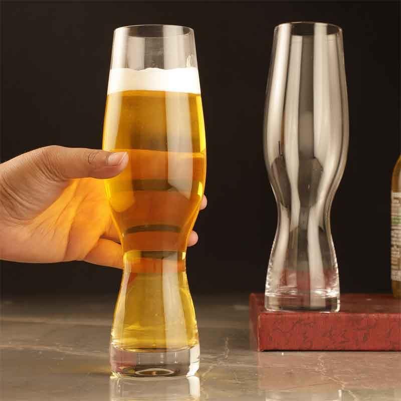 Beer Mug & Glass - Curves Beer Glass (600 ml ) - Set Of Two