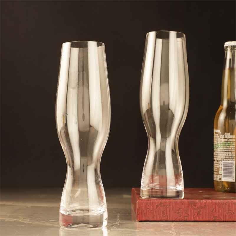 Beer Mug & Glass - Curves Beer Glass (600 ml ) - Set Of Two