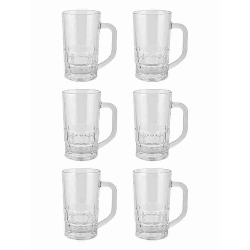 Buy Berto Beer Mug (350 ml ) - Set of Six Beer Mugs from Vaaree