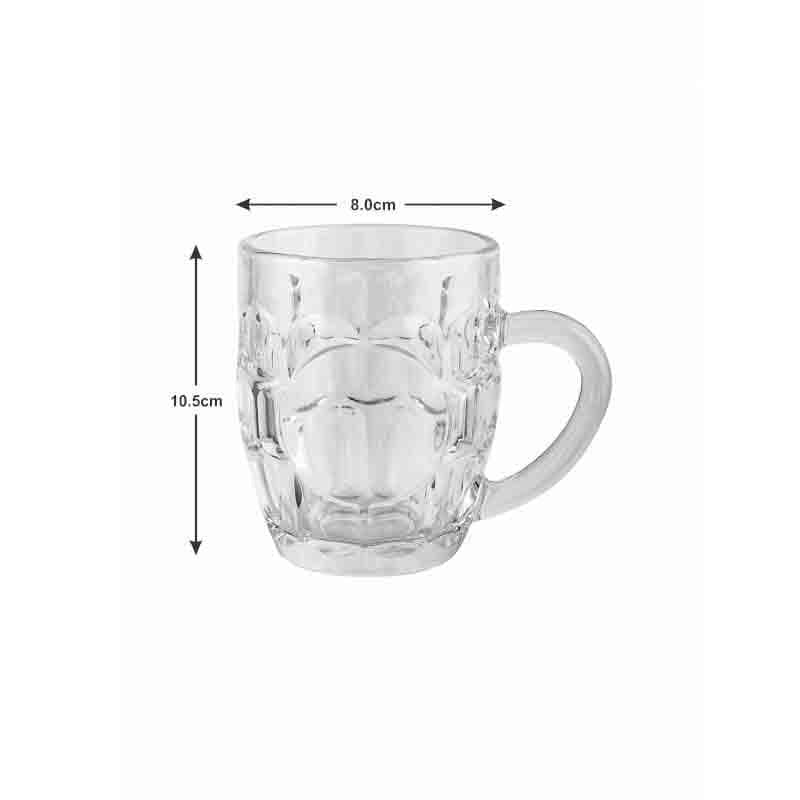 Buy Liquoa Beer Mug (280 ml ) - Set of Six Beer Mugs from Vaaree