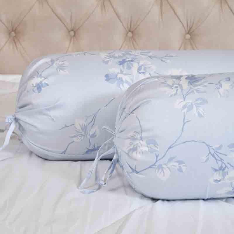 Buy Delphiniums Bolster Cover - Set Of Two Bolster Covers from Vaaree