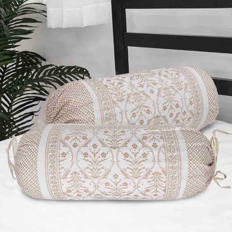 Buy Maharaj Bolster Cover - Set Of Two Bolster Covers from Vaaree