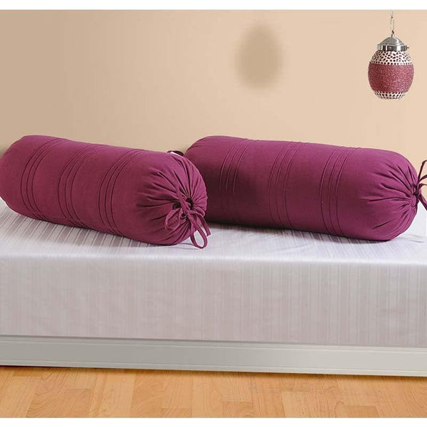 Bolster Covers - Purple Comfort Bolster Cover - Set Of Two