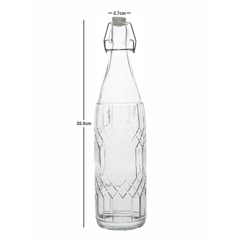 Buy Crystie Glass Water Bottle - Set of Two Jug from Vaaree