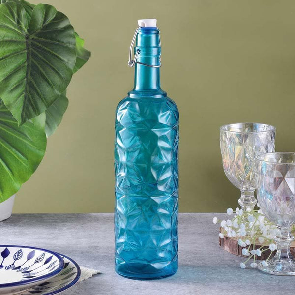 Bottle - Stella Textured Fliptop Bottle - Blue