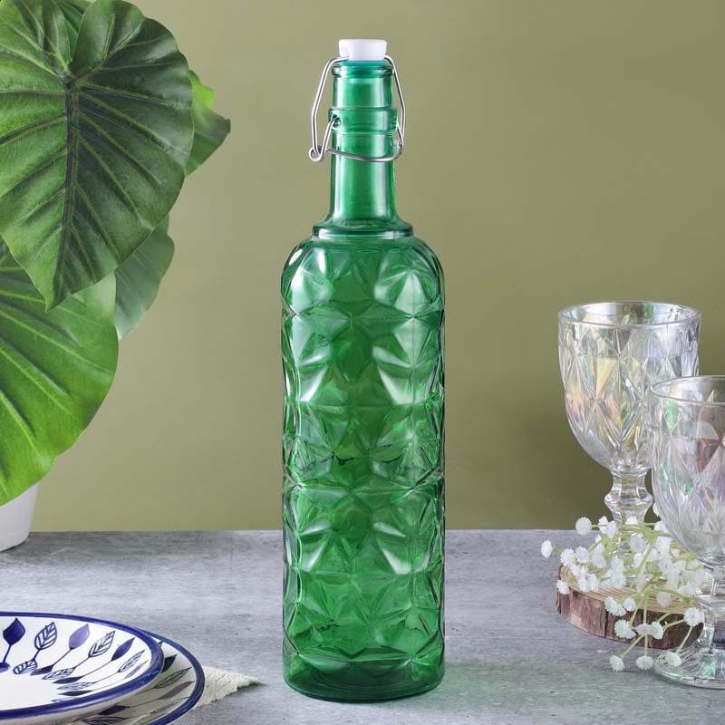 Bottle - Stella Textured Fliptop Bottle - Green