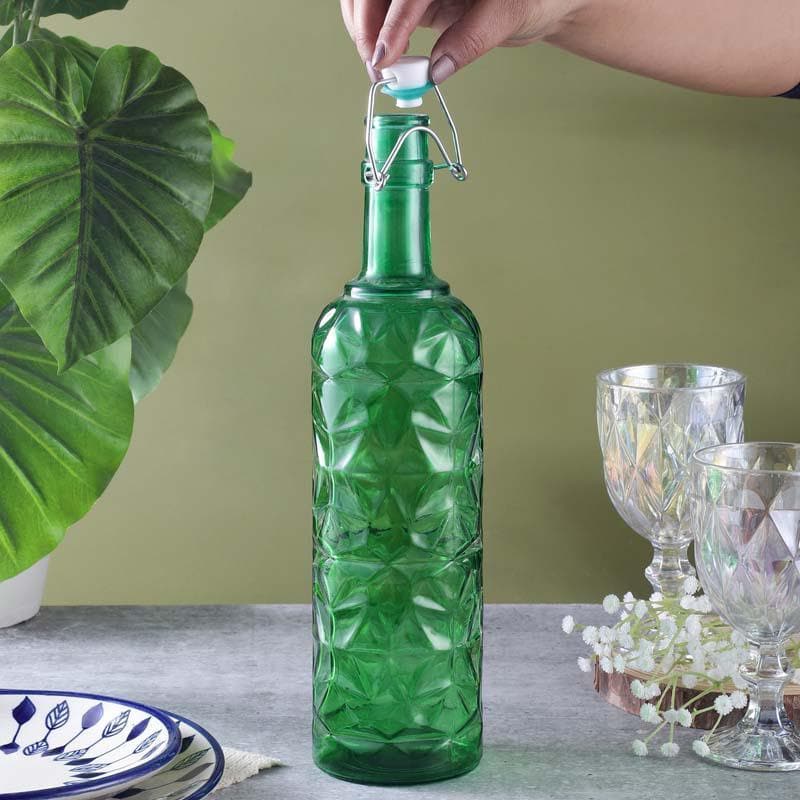 Bottle - Stella Textured Fliptop Bottle - Green