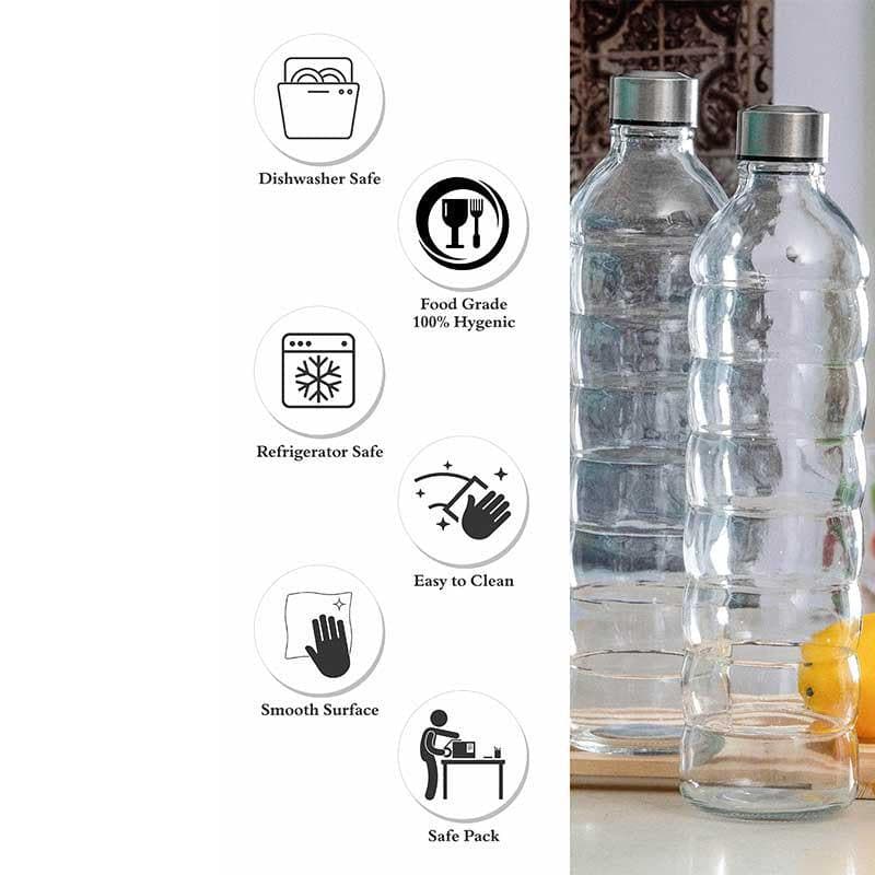 Buy Verina Glass Bottle - Set of Two Jug from Vaaree