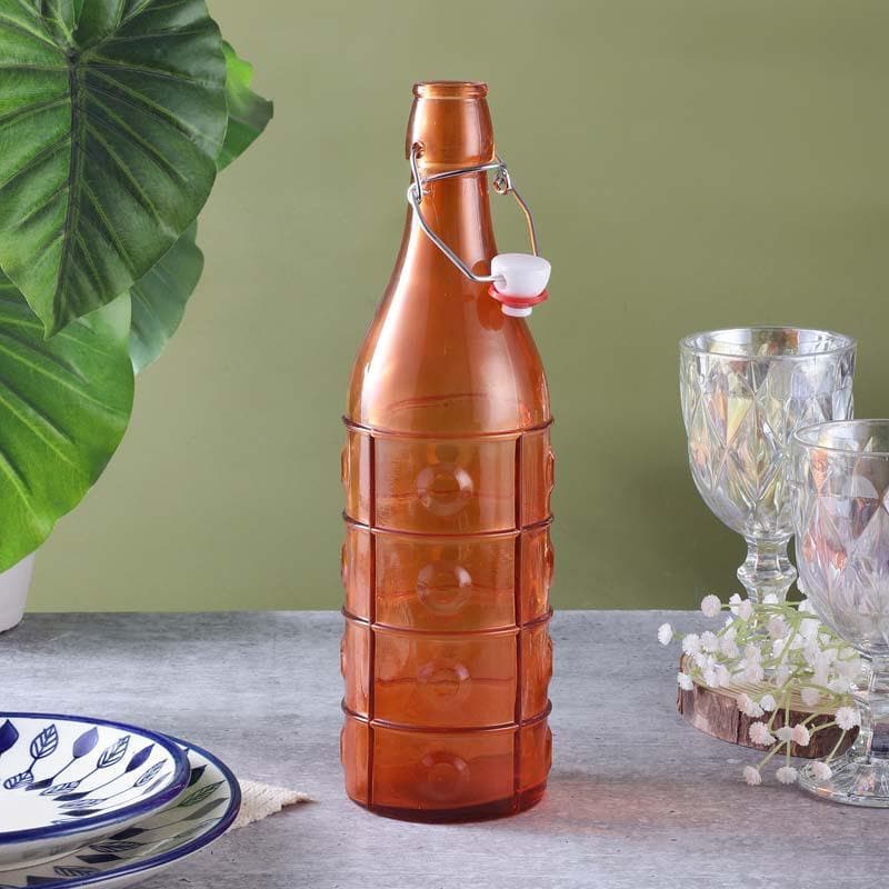 Bottle - Vintage Fliptop Bottle - Orange