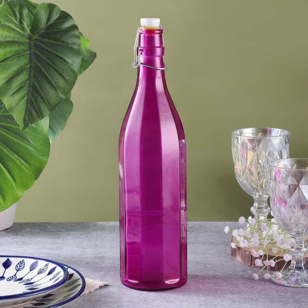 Bottle - Vintage Fliptop Bottle - Purple