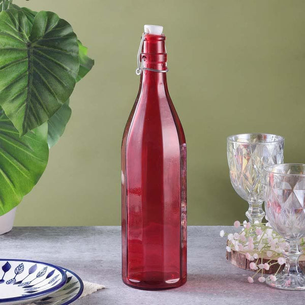 Bottle - Vintage Fliptop Bottle - Red