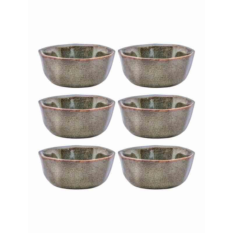 Buy Carved with Love Stone Bowl - Set of Six Bowl from Vaaree