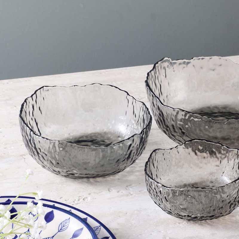 Bowl - Galaxy Asymmetrical Serving Bowl - Grey