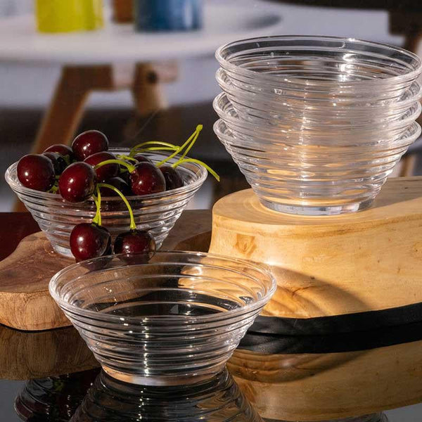Buy Bowl - Ruby Glass Bowl- Set Of Six at Vaaree online
