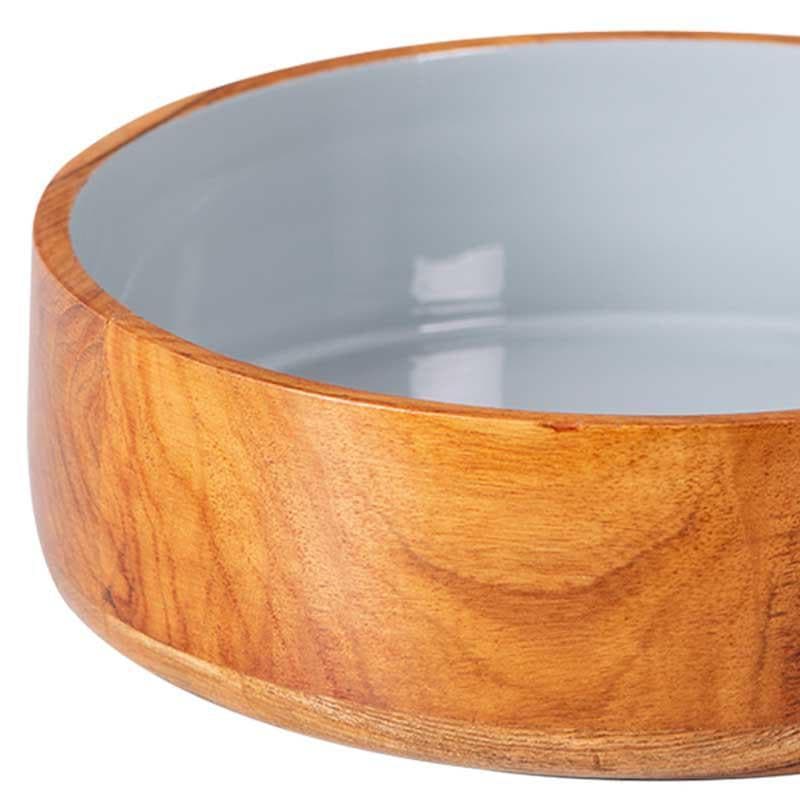 Buy Bowl - Rum Flat Serving Bowl - Grey at Vaaree online