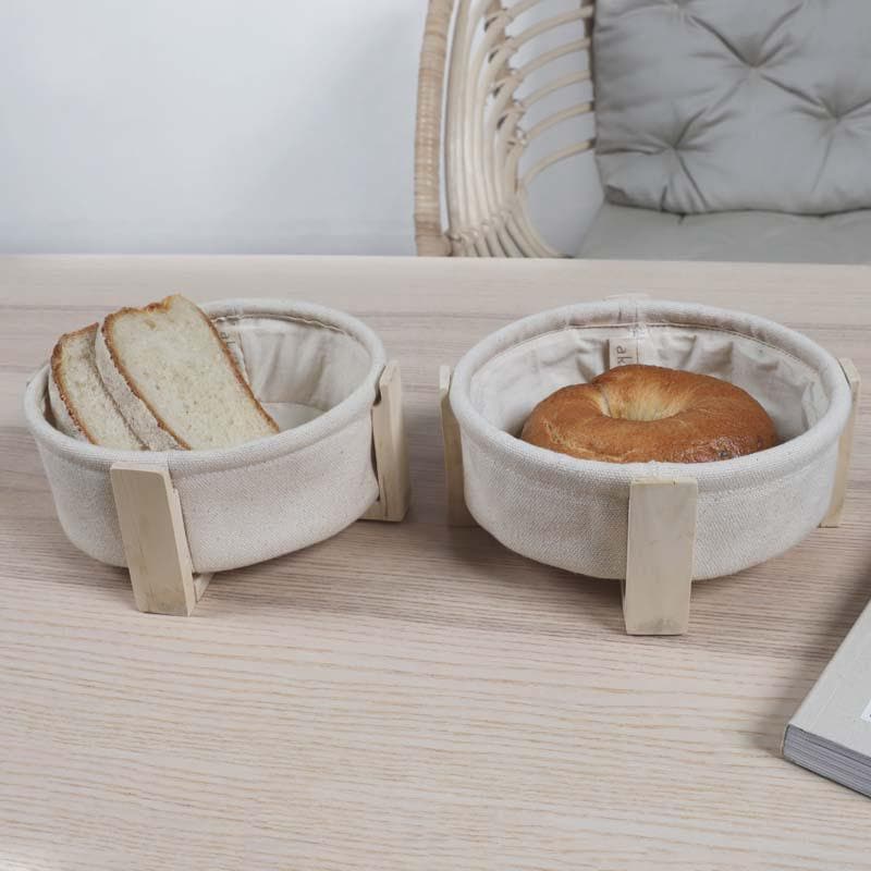 Buy Mizu Round Bread Baskets - Set of Two Bread Basket from Vaaree