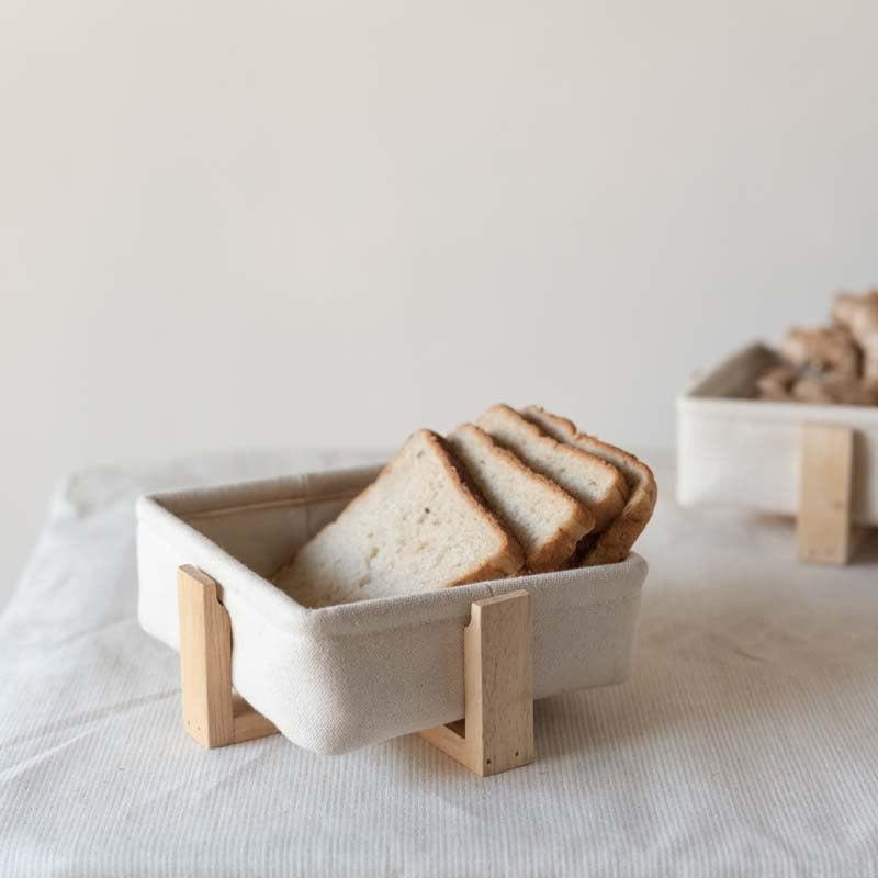 Buy Mizu Square Bread Baskets - Set of Two Bread Basket from Vaaree