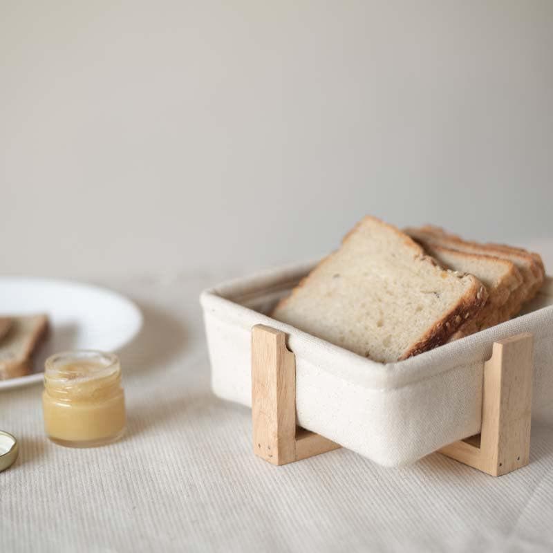 Buy Mizu Square Bread Baskets - Set of Two Bread Basket from Vaaree