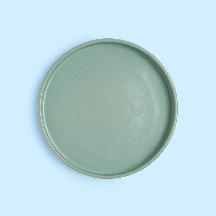 Buy Basic Rim Plate Gangtok Sage at Vaaree online | Beautiful Dinner Plate to choose from