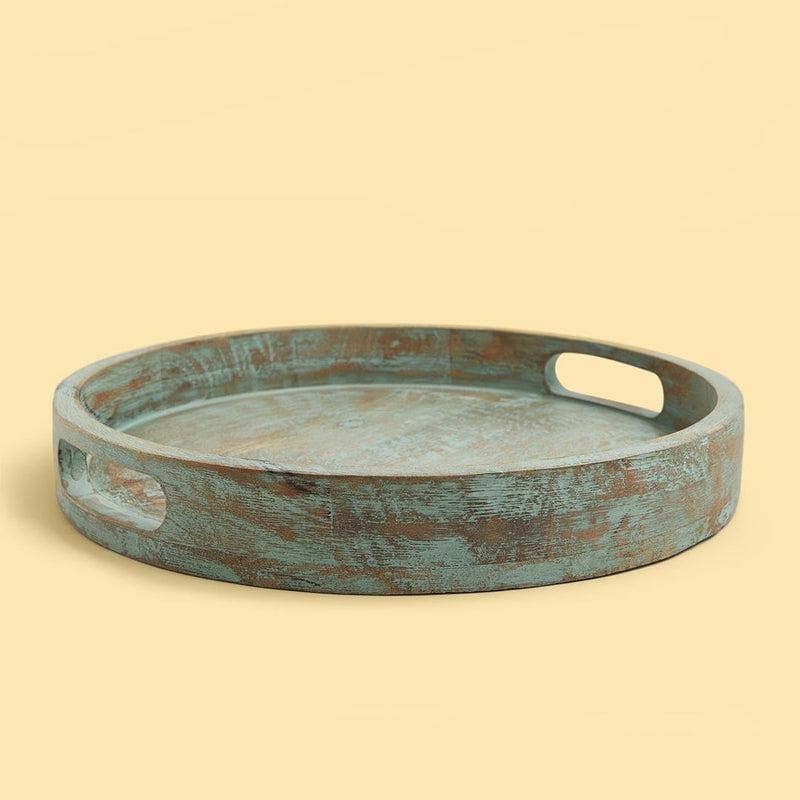 Buy Basic Wooden Tray Gangtok Sage at Vaaree online | Beautiful Serving Tray to choose from