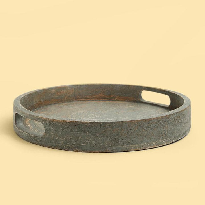 Buy Basic Wooden Tray Manali Grey at Vaaree online | Beautiful Serving Tray to choose from