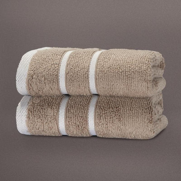 Buy Beige Oh-so-soft Hand Towel (Set of Two) at Vaaree online