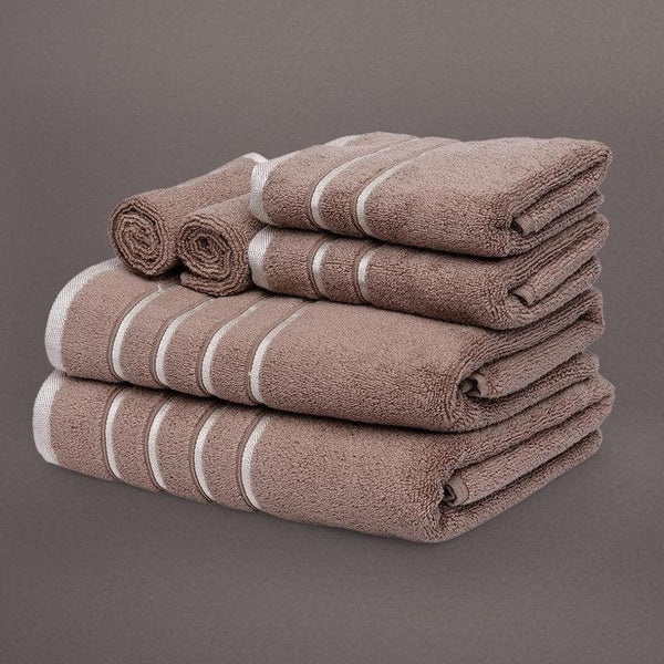 Buy Beige Oh-so-soft Towel (Set of Six) at Vaaree online | Beautiful Towel Sets to choose from