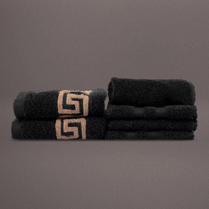 Buy Black Silly Cuddly Towel (Set of Eight) at Vaaree online | Beautiful Towel Sets to choose from