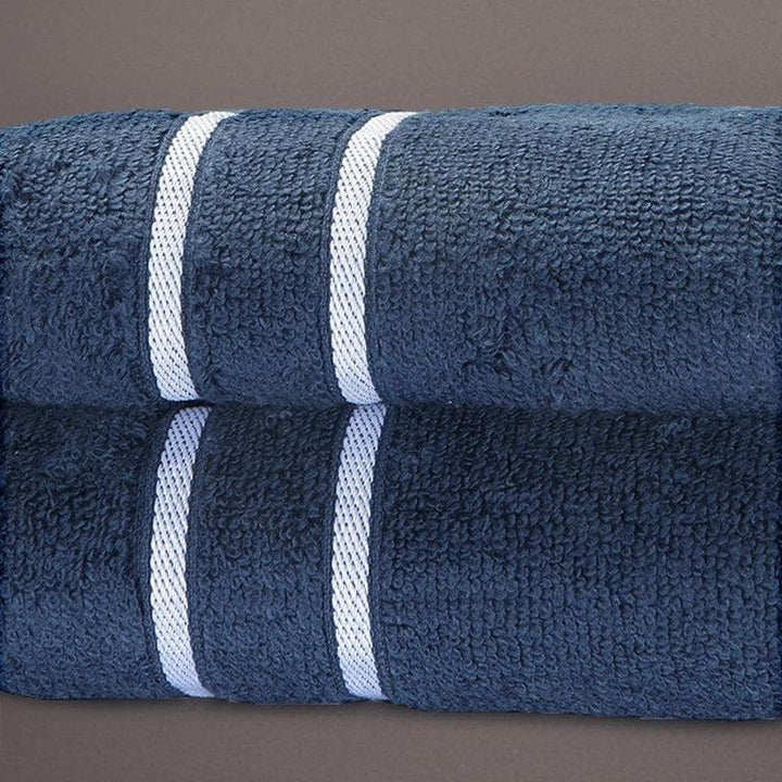 Buy Blue Oh-so-soft Hand Towel (Set of Two) at Vaaree online