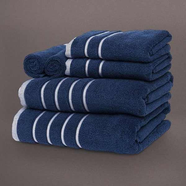 Buy Blue Oh-so-soft Towel (Set of Six) at Vaaree online | Beautiful Towel Sets to choose from