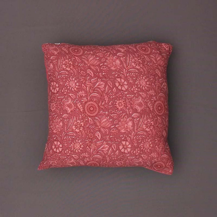 Buy Blush Red Bouquet Cushion Cover at Vaaree online | Beautiful Cushion Covers to choose from