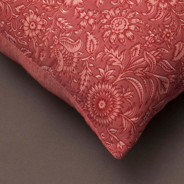 Buy Blush Red Bouquet Cushion Cover at Vaaree online | Beautiful Cushion Covers to choose from