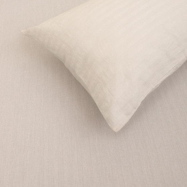 Buy Classic Sateen Striped Bedsheet (White) at Vaaree online