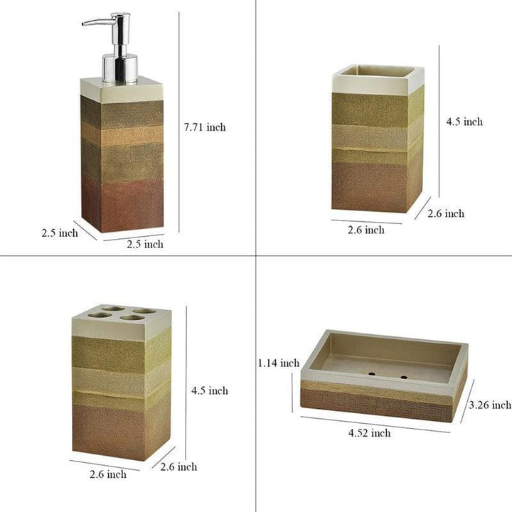 Buy Concentric Block Polyresin Bathroom set at Vaaree online | Beautiful Accessories & Sets to choose from