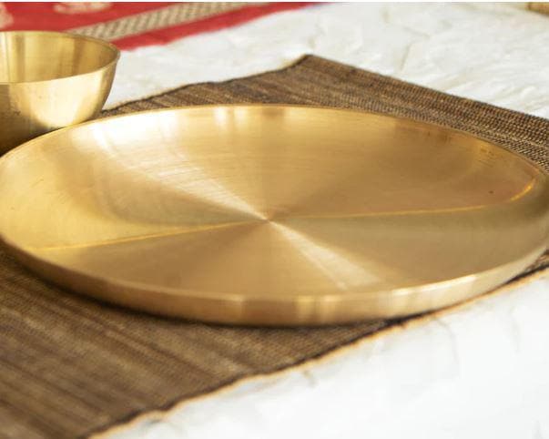 Buy Daffodil Bronze Plate at Vaaree online | Beautiful Dinner Plate to choose from