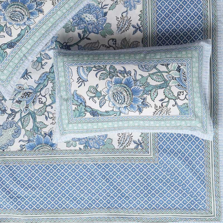 Buy Dreamy Azure Bedsheet at Vaaree online | Beautiful Bedsheets to choose from