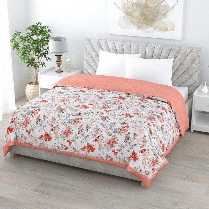 Buy Flock Fables Comforter - Orange at Vaaree online | Beautiful Comforters & AC Quilts to choose from