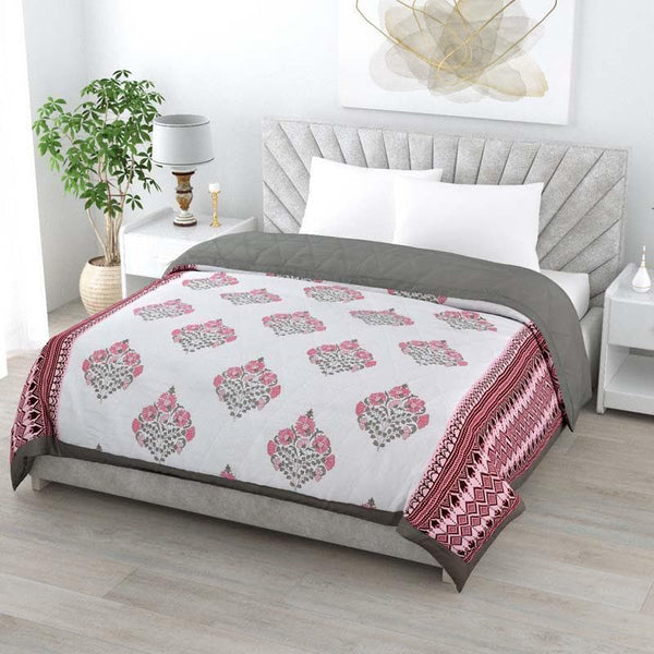 Buy Floral Drops Reversible Comforter at Vaaree online | Beautiful Comforters & AC Quilts to choose from