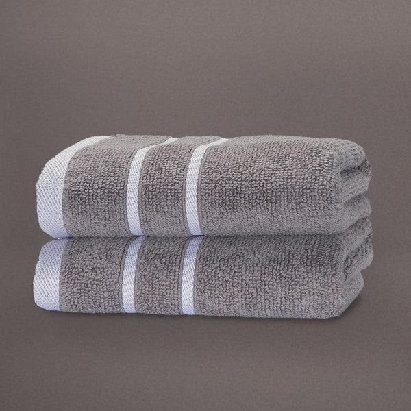 Buy Grey Oh-so-soft Hand Towel (Set of Two) at Vaaree online | Beautiful Hand & Face Towels to choose from
