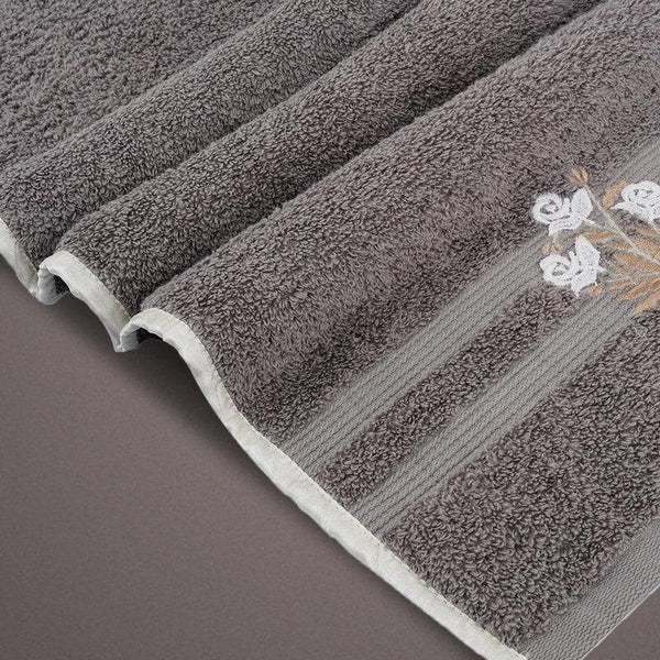 Buy Grey Silly Cuddly Hand Towel (Set of Two) at Vaaree online