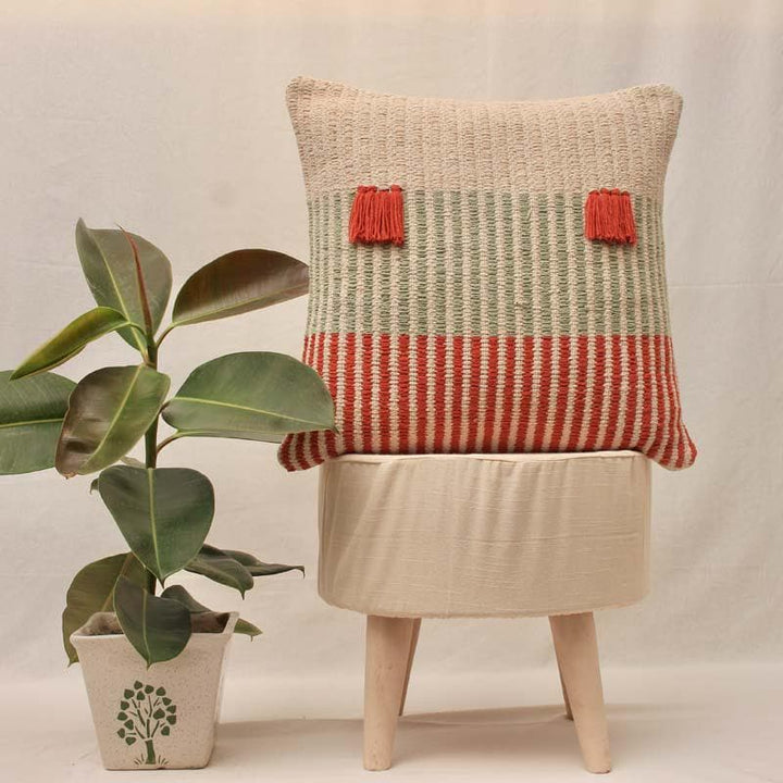 Buy Handwoven Bands Cushion Cover at Vaaree online | Beautiful Cushion Covers to choose from