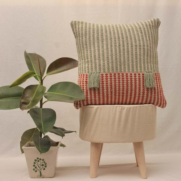 Buy Handwoven More or Less Cushion Cover at Vaaree online | Beautiful Cushion Covers to choose from