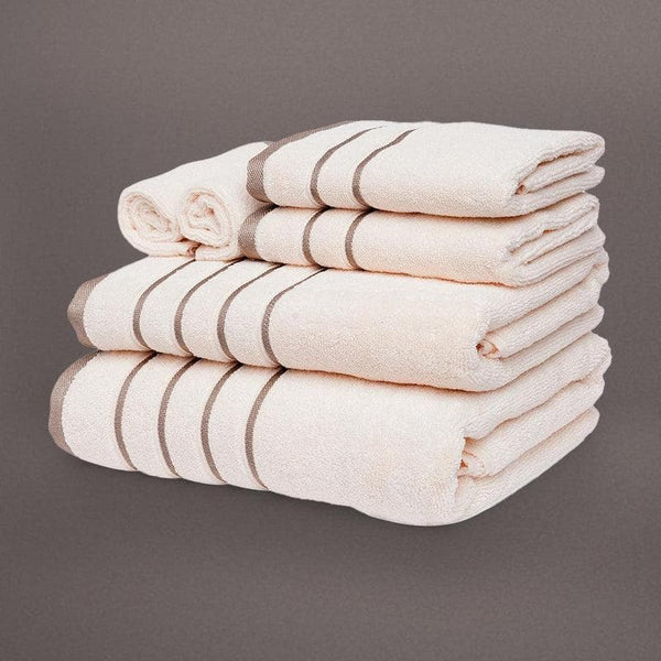 Buy Ivory Oh-so-soft Towel (Set of Six) at Vaaree online | Beautiful Towel Sets to choose from