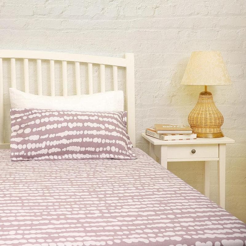 Buy Mauve Abstract Speckled Bedsheet Bedsheets from Vaaree