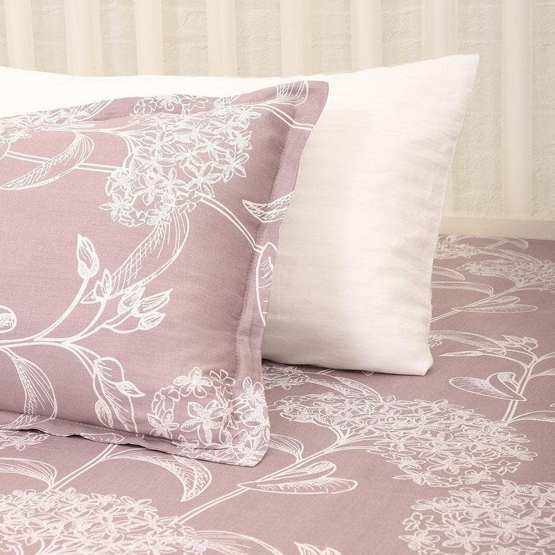 Buy Mauve Blossom Bedsheet Bedsheets from Vaaree