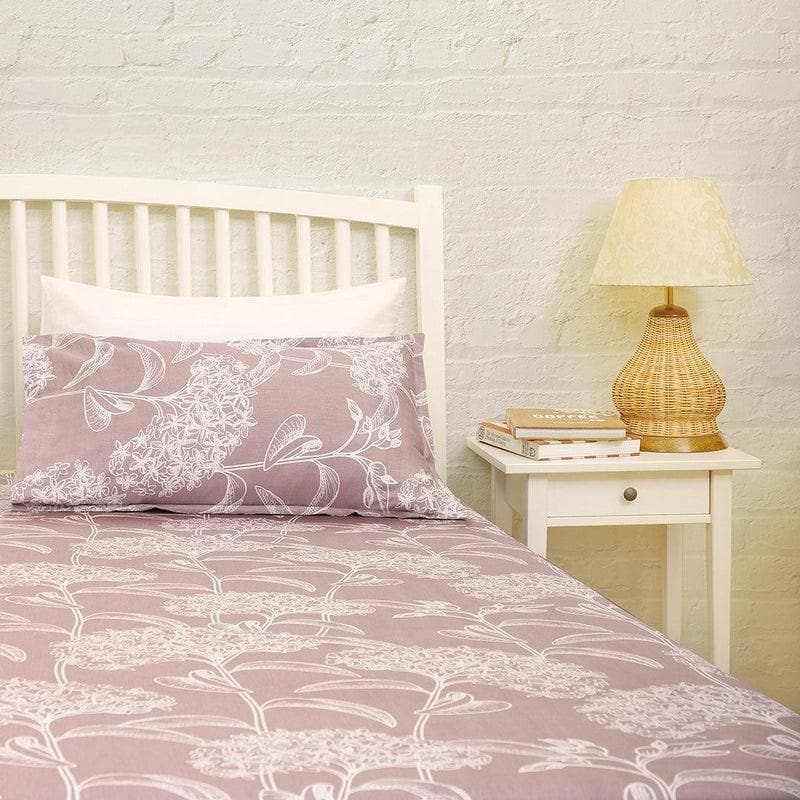 Buy Mauve Blossom Bedsheet Bedsheets from Vaaree