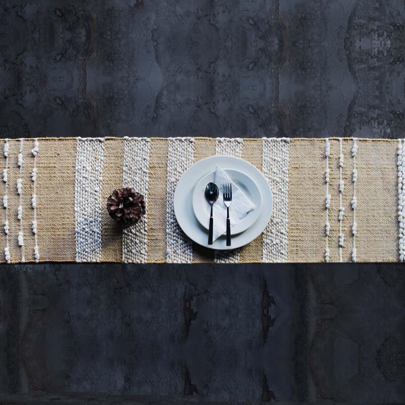 Buy Mellow Twill Woven Table Runner at Vaaree online | Beautiful Table Runner to choose from