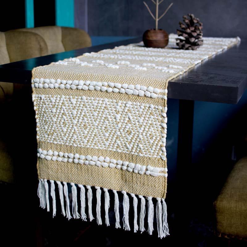 Buy Mellow Twill Woven Table Runner at Vaaree online | Beautiful Table Runner to choose from